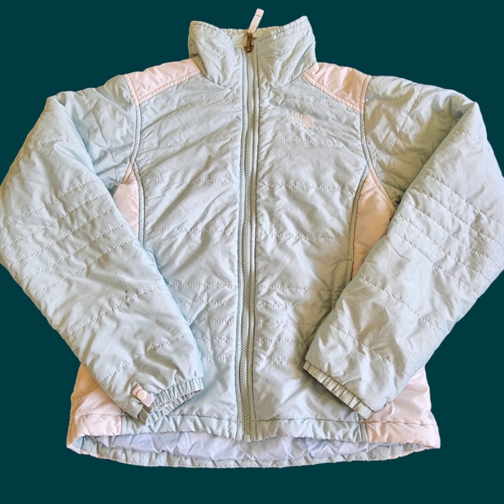 North Face Winter Pastel‎ Blue Lightweight Jacket size SP